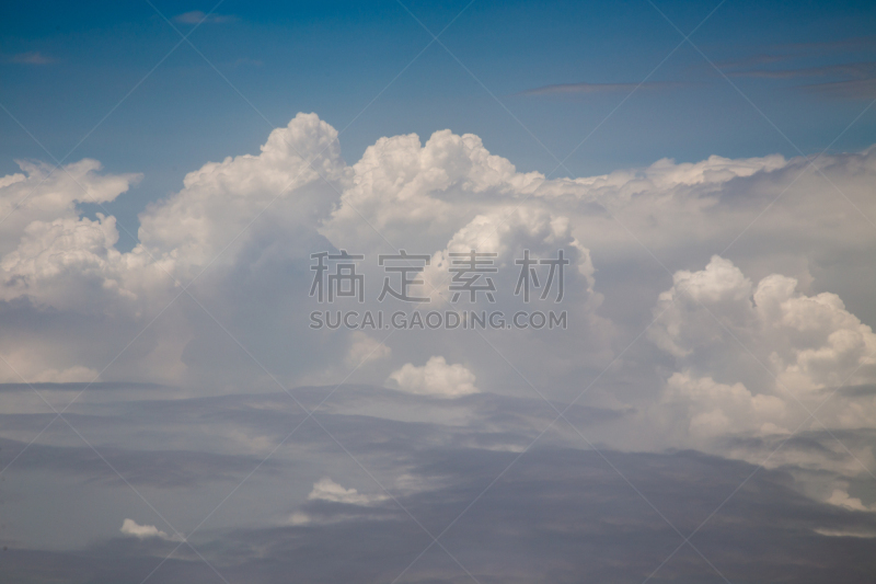 天空,云景,摄像机拍摄角度,自然,水平画幅,地形,无人,蓝色,航拍视角,白色