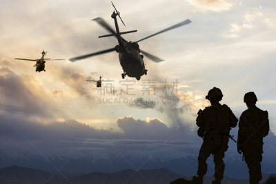 军用直升机,uh-60黑鹰直升机,直升机,民兵,决心,安全,天空