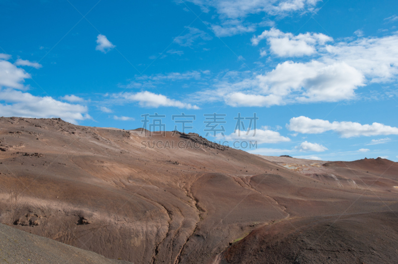 冰岛国,山口,天空,水平画幅,云,无人,火山地形,泥土,冰岛北部,夏天