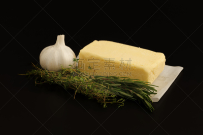 香草黄油酱,清新,百里香,草本,成分,迷迭香,自制的,大蒜,水平画幅,开胃品