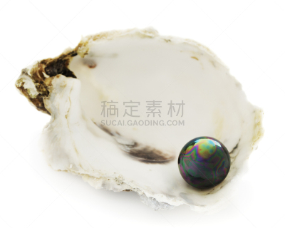 黑珍珠,珠母,荧光色,宝石,水平画幅,无人,珍珠牡蛎,白色背景,珠宝,背景分离