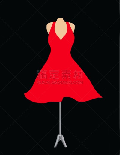 黑色背景,短的,连衣裙,马笼头,红色,垂直画幅,零售展示,纺织品,迷你裙,裁缝