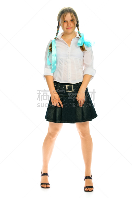 发辫,女孩,cy young,船首,垂直画幅,青少年,长发,头发,青年人,彩色图片