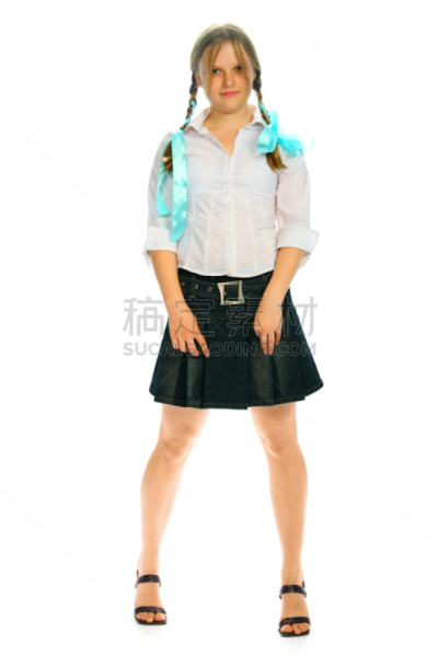 发辫,女孩,cy young,船首,垂直画幅,青少年,长发,头发,青年人,彩色图片