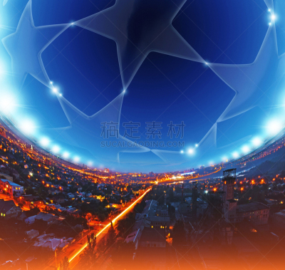 夜晚,顿涅茨克,符号,都市风光,水平画幅,建筑,无人,城市天际线,乌克兰,曙暮光