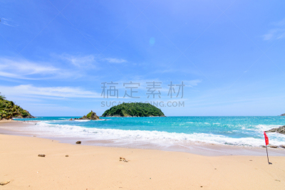 波浪,水,海滩,自然美,热带气候,云,泰国,夏天,户外