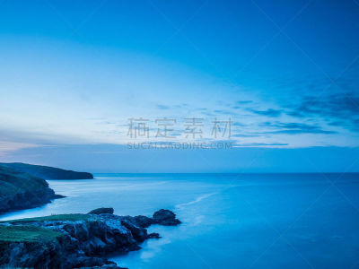 康沃尔,海洋,海港,大西洋,天空,气候,水平画幅,云,无人,英格兰