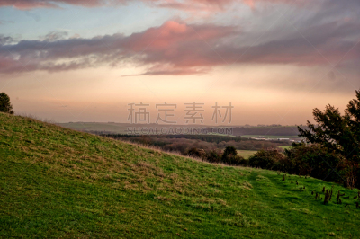 沃敏斯特,天空,水平画幅,山,无人,早晨,英格兰,曙暮光,时间,户外