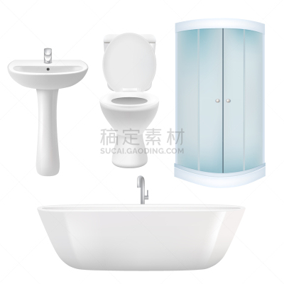 浴室,矢量,图标集,水,绘画插图,符号,家庭生活,抽水马桶,商店,卫生间