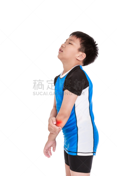 儿童,肘,骑自行车,白色背景,分离着色,亚洲,垂直画幅,身体受伤,仅男孩,情绪压力