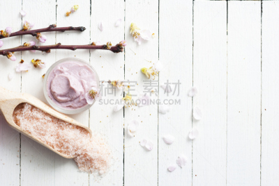 润肤露,桃树,留白,水平画幅,无人,发胶,spa美容,喜马拉雅盐,浴盐,乡村风格