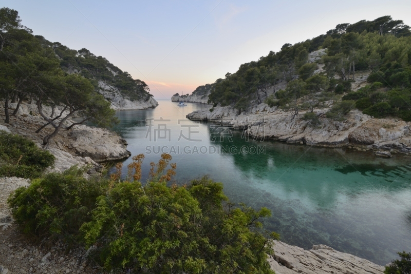 法国,海港,特拉华,输入个人身份号码,海岸松,蓝色的海湾,卡西斯,马赛,水,美