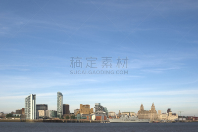 滨水,利物浦,水,天空,水平画幅,无人,海港,默西赛德郡,古老的,英格兰