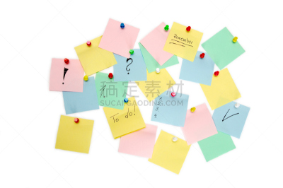 标签,办公室,空白的,水平画幅,绿色,消息,无人,蓝色,数据,公告信息