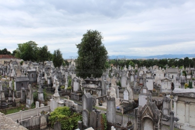 里昂,特拉华,罗讷省,富维耶大教堂,古老的,法国,图像,死亡安置地点,墓地,古典式