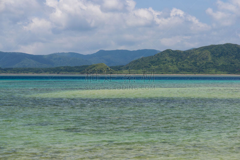 岛,看风景,冲绳县,西表岛,海岸线,当地著名景点,竹富町,纯净,夏天,海滩