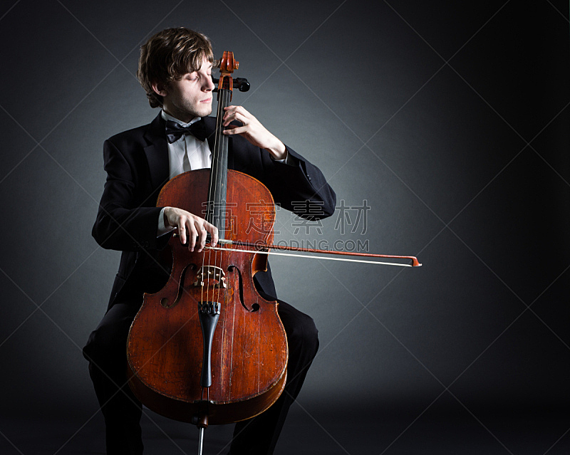 大提琴手,小提琴手,大提琴,独奏演员,音乐人,小提琴,管弦乐队,乐器弦,进行中,乐器