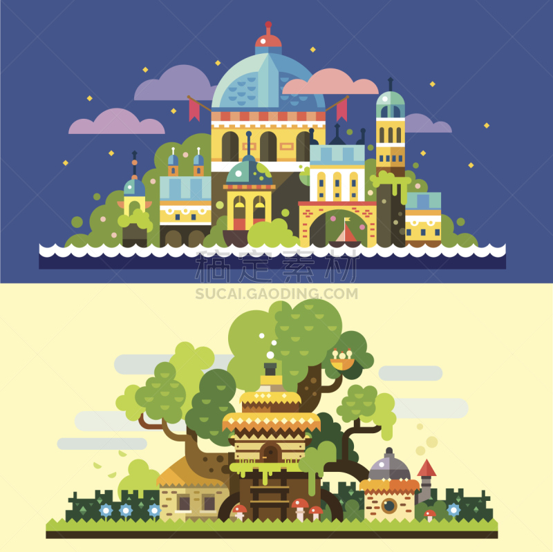 地形,宏伟,天空,地名,山,夜晚,公主,茅屋屋顶,月亮