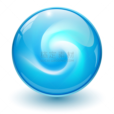 球体,蓝色玻璃,螺线,球,波兰,清新,塑胶,现代,阴影,背景