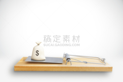 风险,概念,捕鼠器,水平画幅,无人,美元符号,符号,想法,白色,商业金融和工业