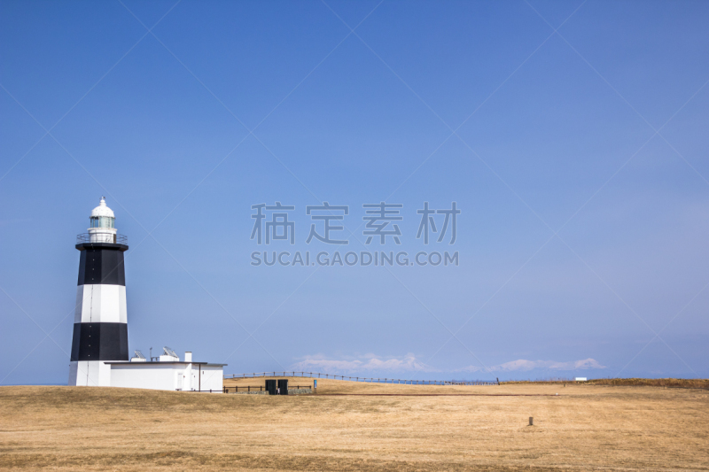 北海道,斗篷,日本,网走市,知床山,知床半岛,鄂霍次克海,海岬,灯塔楼,戏剧性的景观