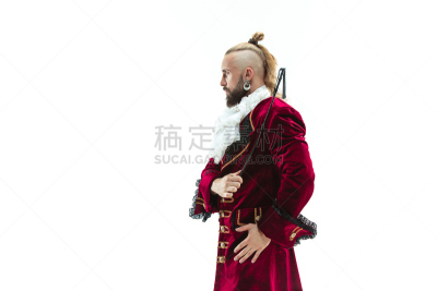 传统,衣服,中世纪时代,侯爵,古服装,青年男人,过时的,秘密,伪饰