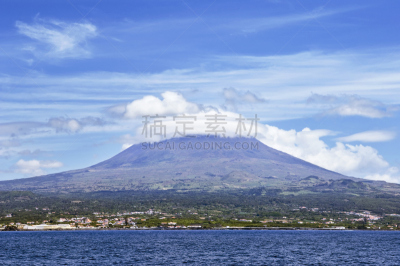 皮科,岛,海洋,火山,亚速尔群岛,看风景,水,天空,死火山,水平画幅