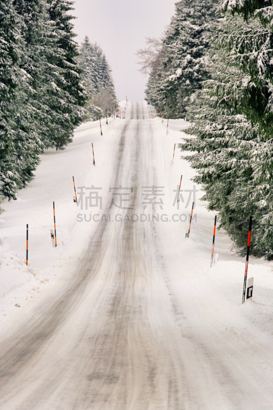 路,山脉,冬天,垂直画幅,天空,寒冷,山,雪,无人,户外