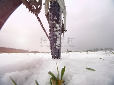 车轮,田地,冬天,雪花,轮胎,大特写,臀部,山地车,水,温度