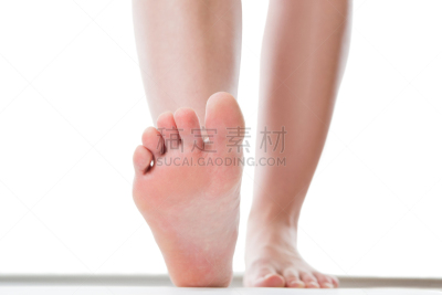 足,身体保养,白色背景,女性,分离着色,概念,人类小腿,四肢,spa美容,腿