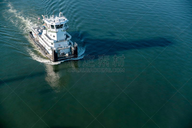 河流,拖轮,客舱,登记处,能力,高大的,海港,现代,漂浮,下移