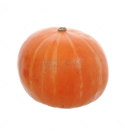 南瓜,垂直画幅,饮食,橙色,素食,无人,白色背景,熟的,背景分离,巨无霸的南瓜