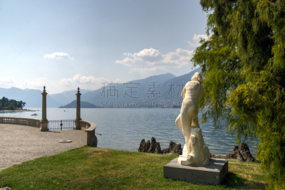 别墅,意大利,科摩湖,卡洛塔别墅,伦巴第大区,自然,水平画幅,无人,欧洲,夏天