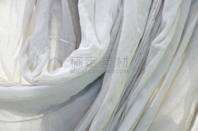 白色,纺织品,纹理,弄皱的,水平画幅,网,无人,皱纹,泰国,摄影
