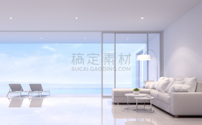 别墅,游泳池,三维图形,起居室,天空,纺织品,夏天,家具,居住区,现代