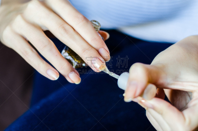 指甲,特写,手指,透明,长发,女人,家庭生活,摄影,化妆,垒