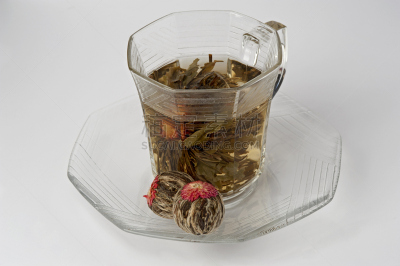 绿茶,白茶,中国茶,中医,茶叶,芳香的,水平画幅,高视角,无人,干花
