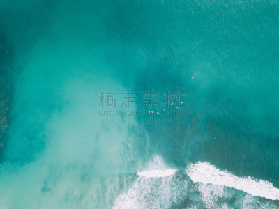 高视角,海洋,波浪,礁石,高处,在上面,水,天空,留白,休闲活动