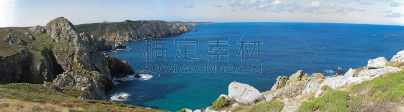 布列塔尼,鸭舌帽,水,天空,珊瑚色,停泊的,旷野,摩尔人风格,草原,水平画幅