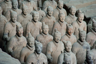 水平画幅,箭术,唐朝,西安,战车,地下墓穴,兵马俑,图像,摄影