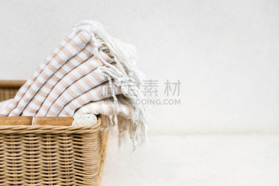 白色,柳条,棉,条纹,篮子,毛巾,夏天,米色,材料