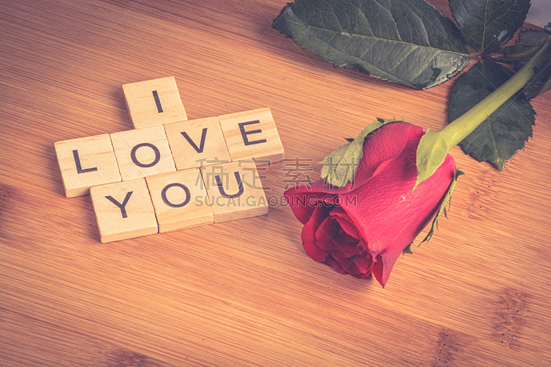 我爱你,木制,玫瑰,背景,信函,美,贺卡,褐色,水平画幅,消息