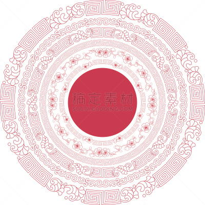 边框,圆形,时尚,圣诞装饰,梅花,迷宫游戏,线条,螺线,部分,圣诞装饰物