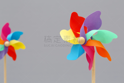 色彩鲜艳,玩具,纸风车,风车厂,转动的风车,选择对焦,留白,风,车轮,水平画幅