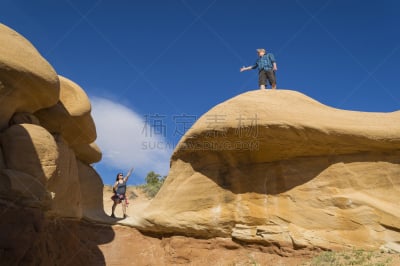devil's garden,escalante,伴侣,犹他,埃斯卡兰特河,艾丝卡兰迪峡谷,摩押,天空,水平画幅,沙子