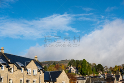 英国,苏格兰,皮特洛赫里,tummel河,佩思,撒谎者,砖,著名景点,小的,石头