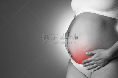 女人,胃疼,白色,肌肉收缩作用,早产儿,肿胀的,怀孕,威胁