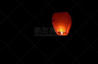 灯笼,天空,中国元宵节,纸灯笼,中国灯笼,灵性,蓝色,水平画幅,圣诞节,夜晚