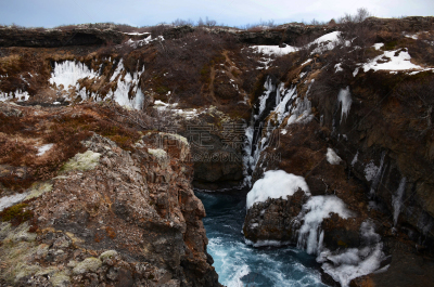 河流,水,冰河,蓝色,冰岛国,熔岩,田地,视角,环境,火山岩