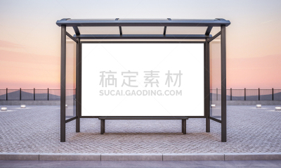公共汽车站,水平画幅,巨大的,巴士,画布,商务,人,灯箱